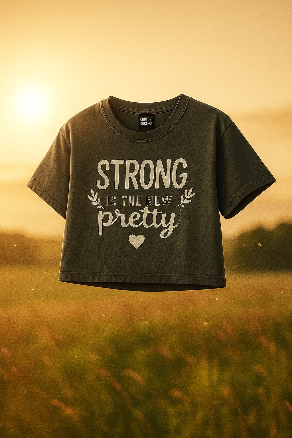 Strong is the new pretty Boxy Cropped Tees