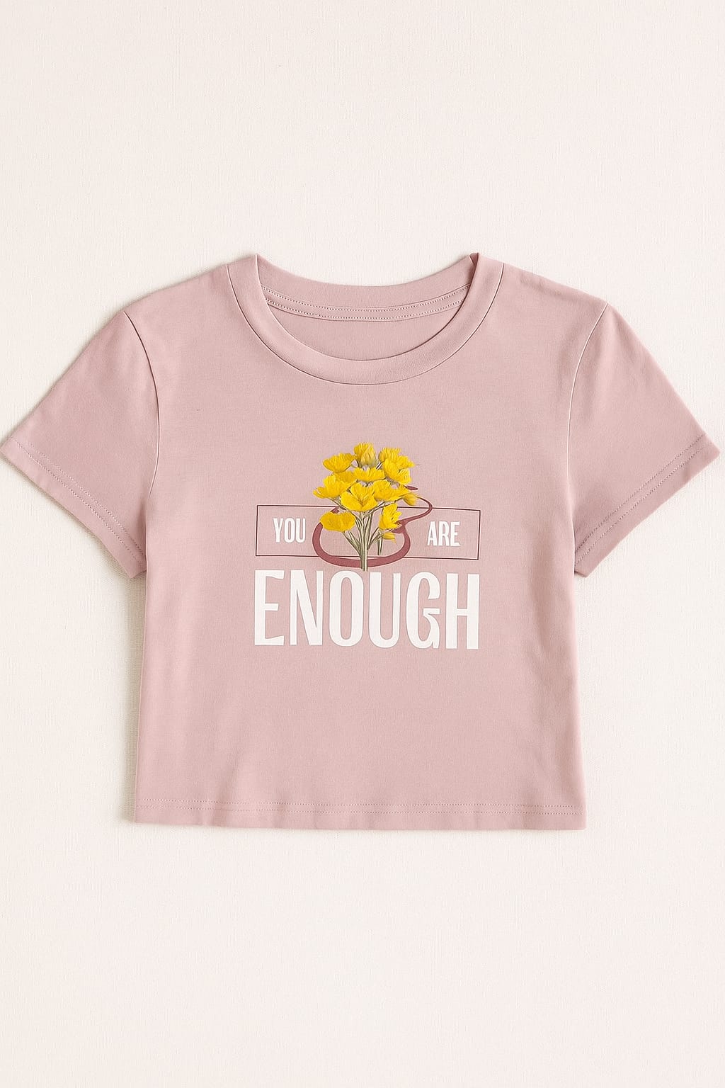 You are Enough Boxy Cropped Tshirts