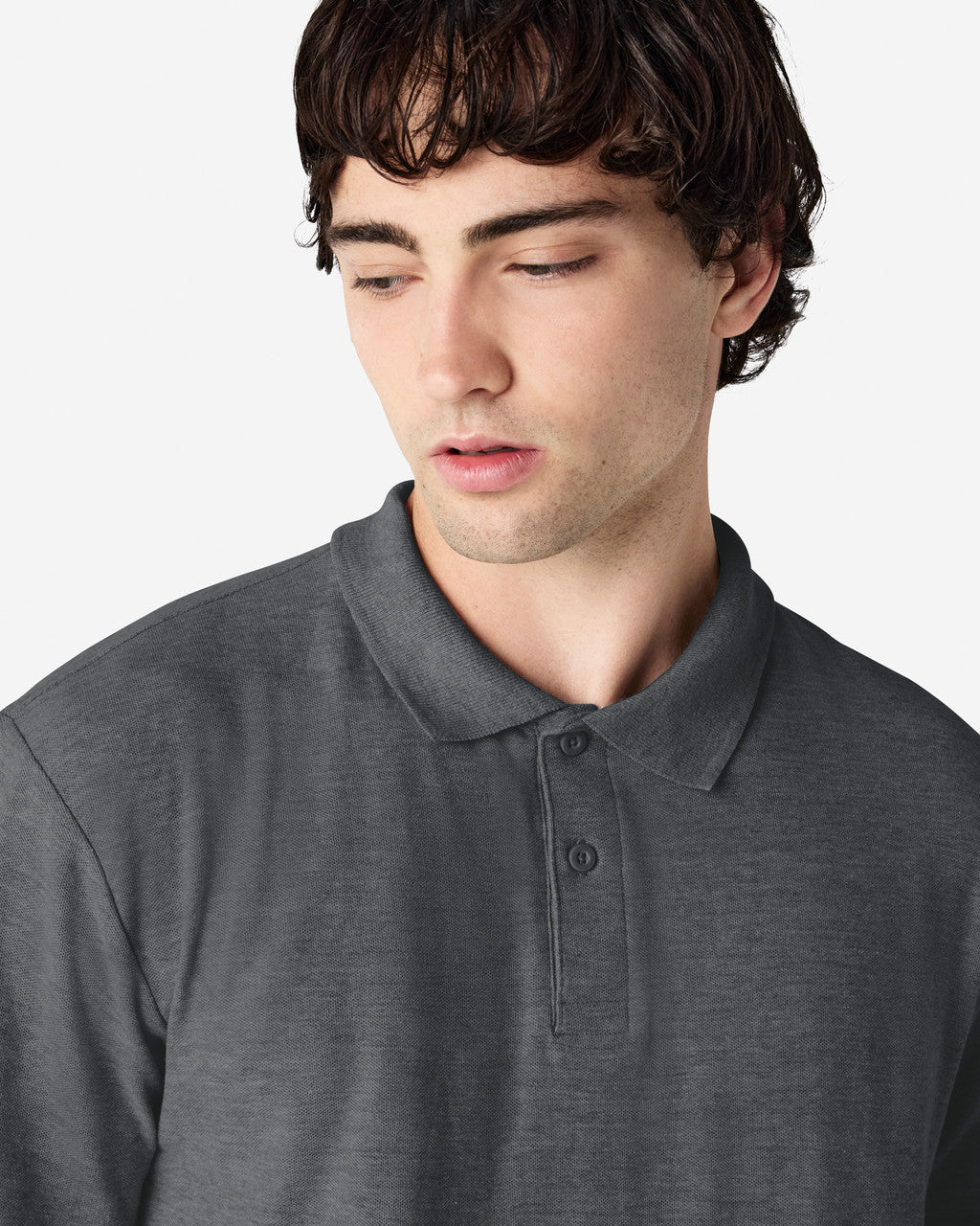64800 ADULT SOFTSTYLE DOUBLE PIQUE POLO