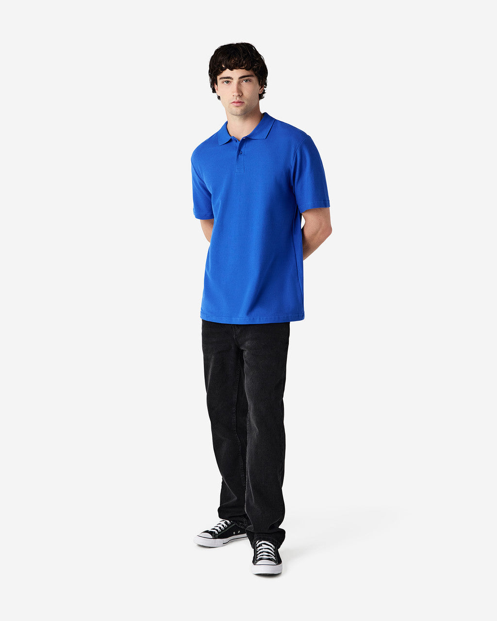 64800 ADULT SOFTSTYLE DOUBLE PIQUE POLO