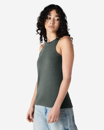 Women's Slim Fit Racerneck Tank Top