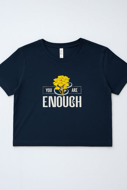 You are Enough Boxy Cropped Tshirts