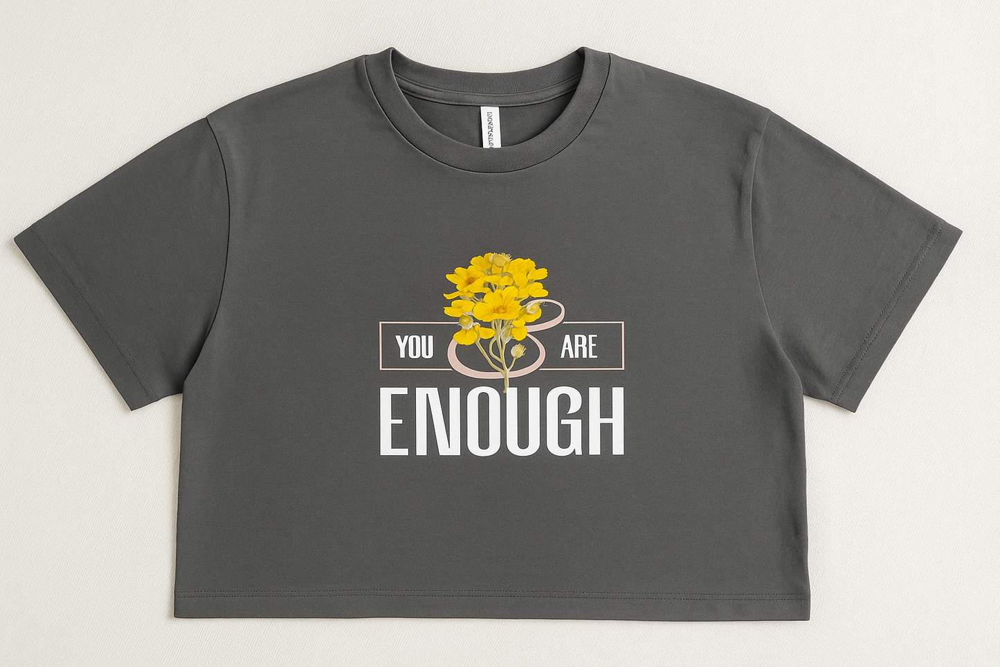You are Enough Boxy Cropped Tshirts