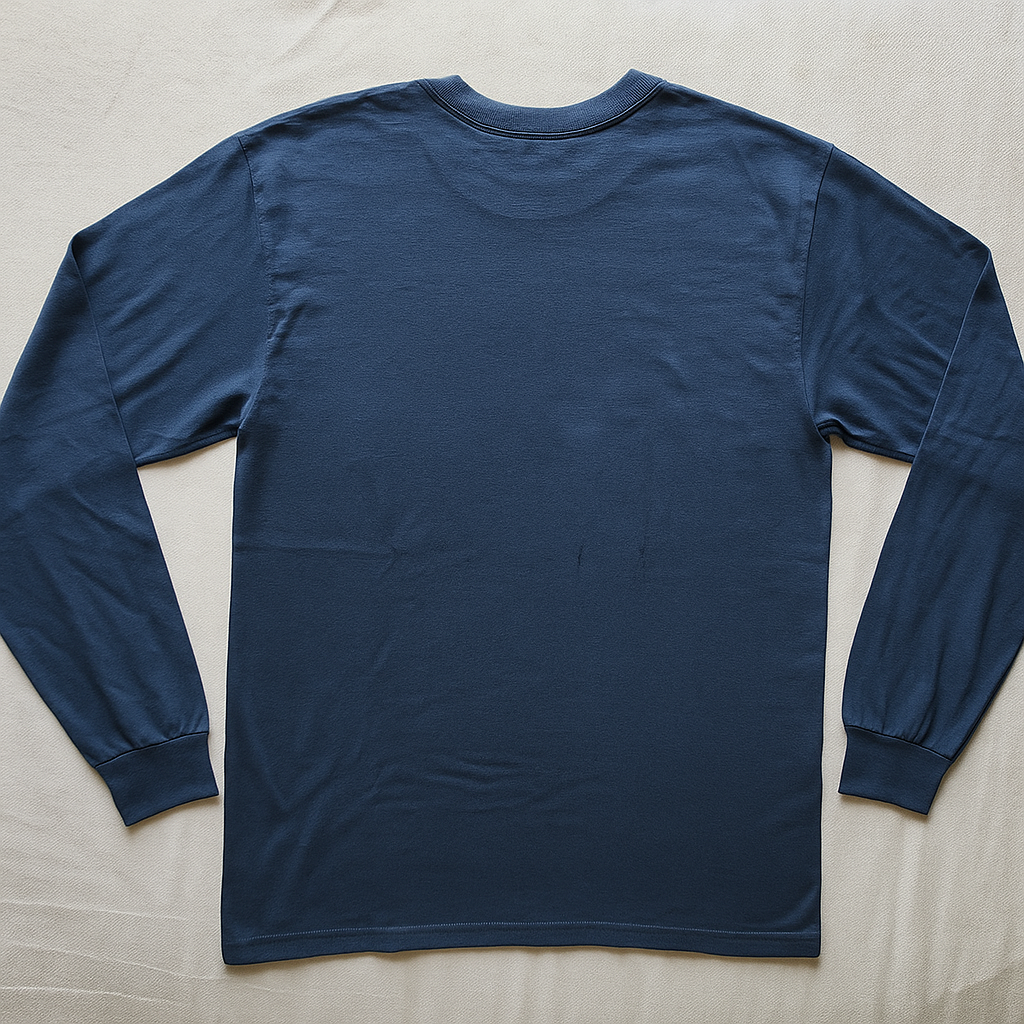 American Apparel Relaxed Fit Long Sleeve Fine Jersey Cotton T-Shirt
