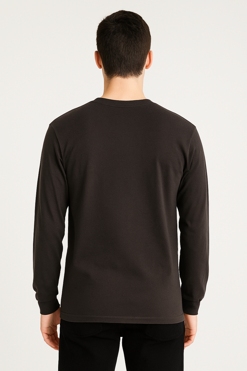 American Apparel Relaxed Fit Long Sleeve Fine Jersey Cotton T-Shirt