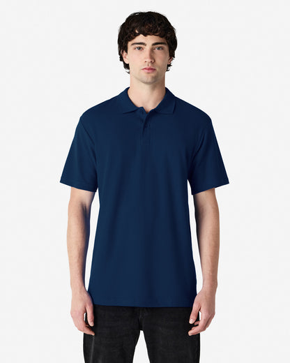 64800 ADULT SOFTSTYLE DOUBLE PIQUE POLO