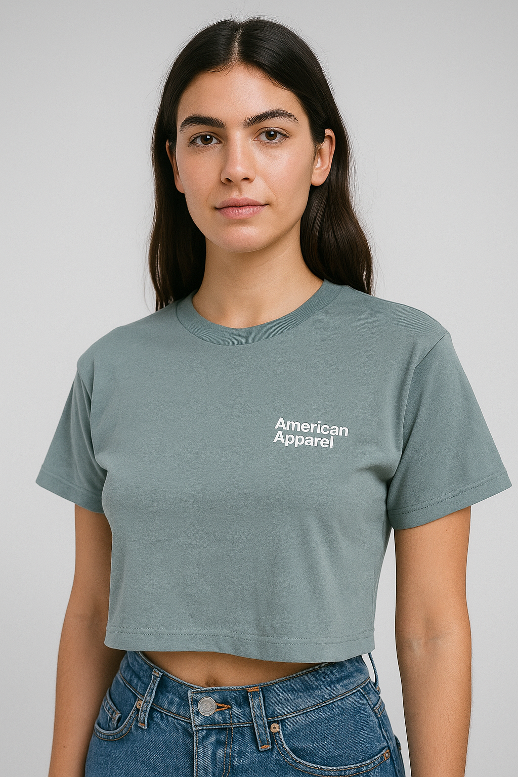 American Apparel Boxy fit cropped Tshirt