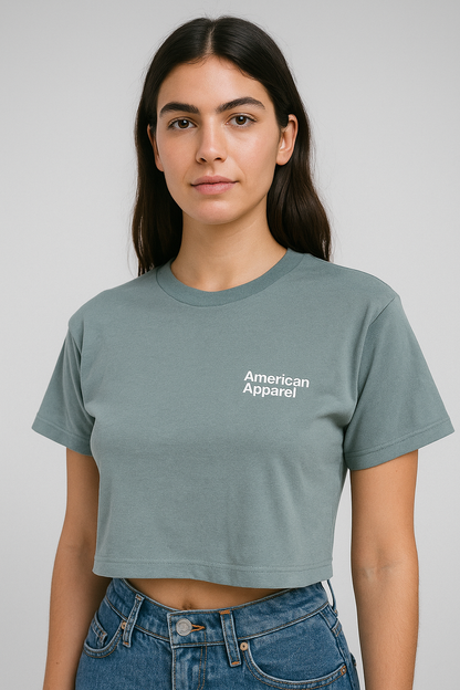 American Apparel Boxy fit cropped Tshirt