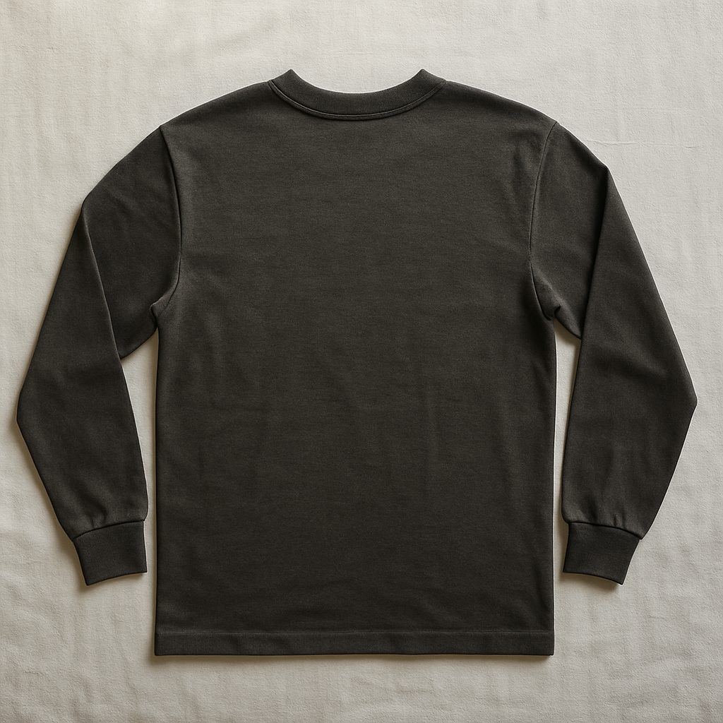 American Apparel Relaxed Fit Long Sleeve Fine Jersey Cotton T-Shirt