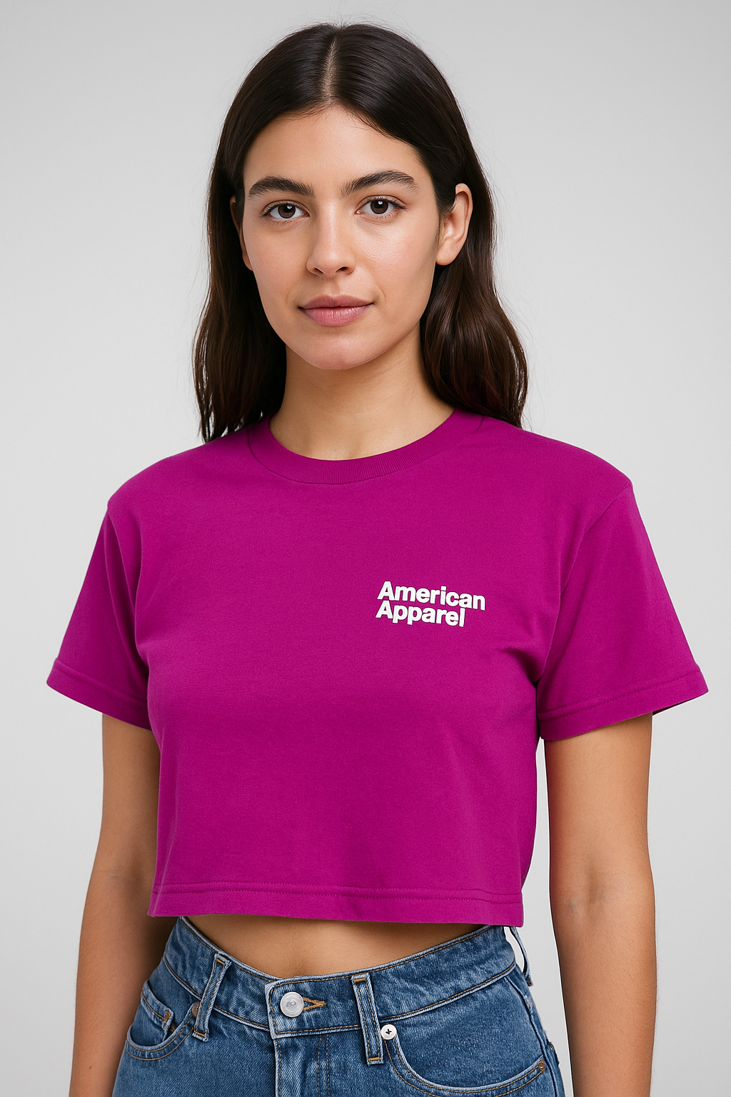 American Apparel Boxy fit cropped Tshirt