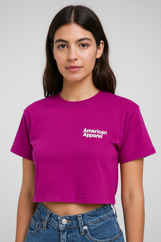 American Apparel Boxy fit cropped Tshirt