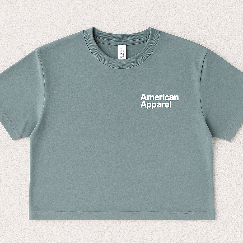 American Apparel Boxy fit cropped Tshirt