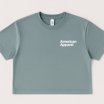 American Apparel Boxy fit cropped Tshirt