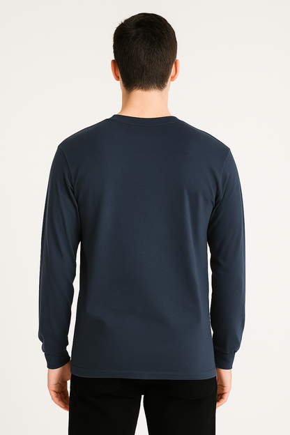 American Apparel Relaxed Fit Long Sleeve Fine Jersey Cotton T-Shirt