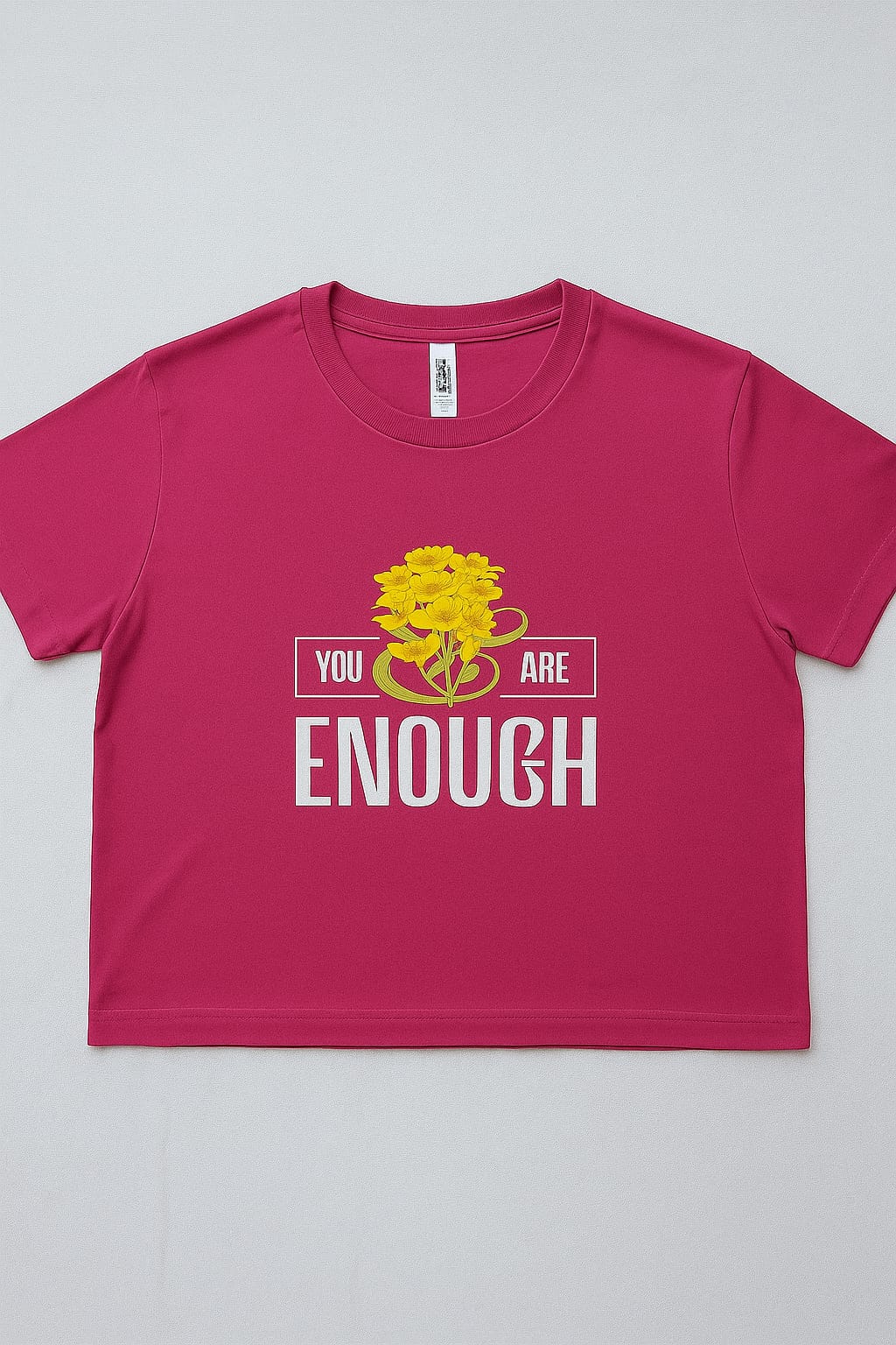 You are Enough Boxy Cropped Tshirts