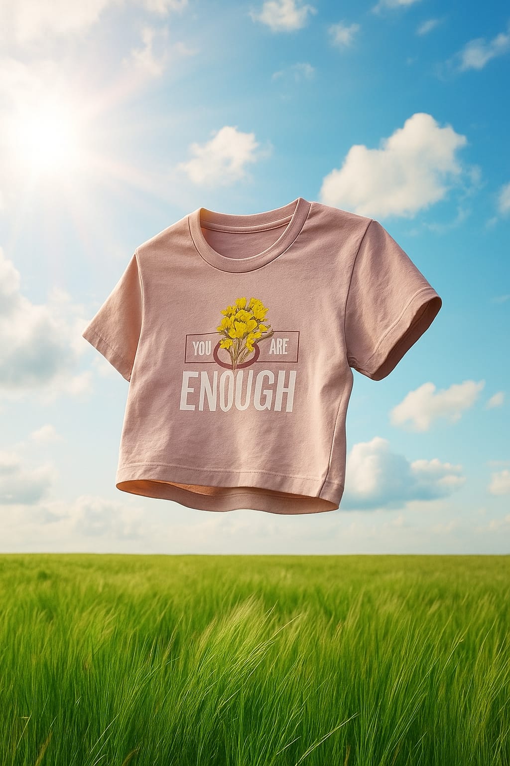 You are Enough Boxy Cropped Tshirts