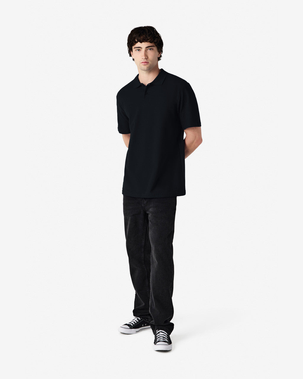 64800 ADULT SOFTSTYLE DOUBLE PIQUE POLO