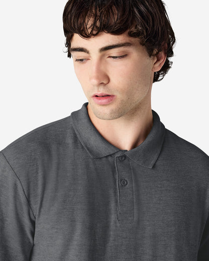 64800 ADULT SOFTSTYLE DOUBLE PIQUE POLO