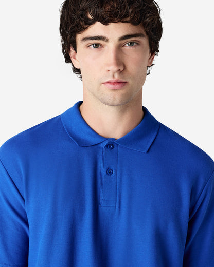 64800 ADULT SOFTSTYLE DOUBLE PIQUE POLO